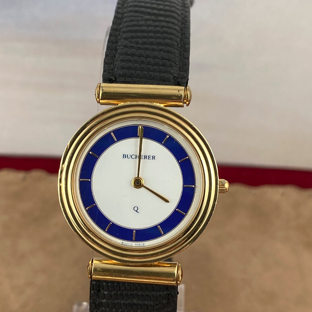 Bucherer 18k Gold Plated Luxuey Swiss Watch